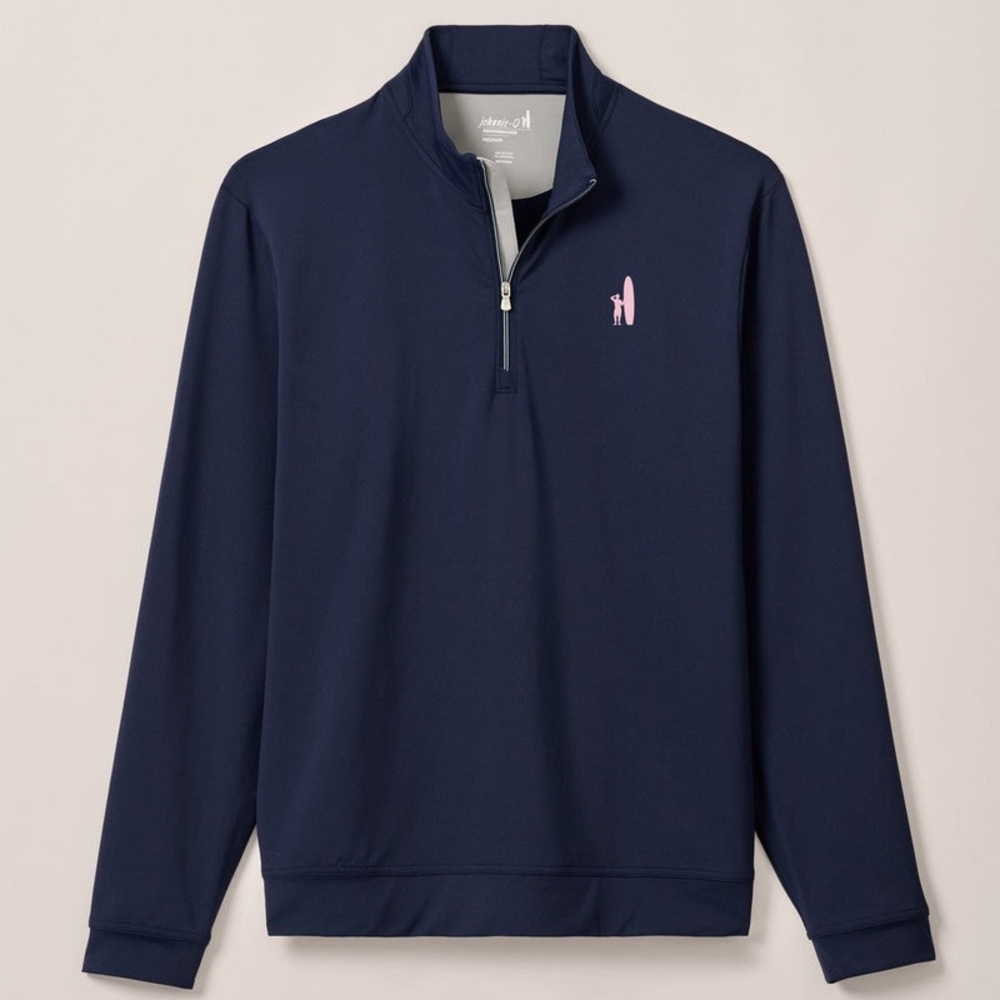 Johnnie-O Women’s Quarter Zip Sweater Size Small Navy Casual Comfortable Preppy